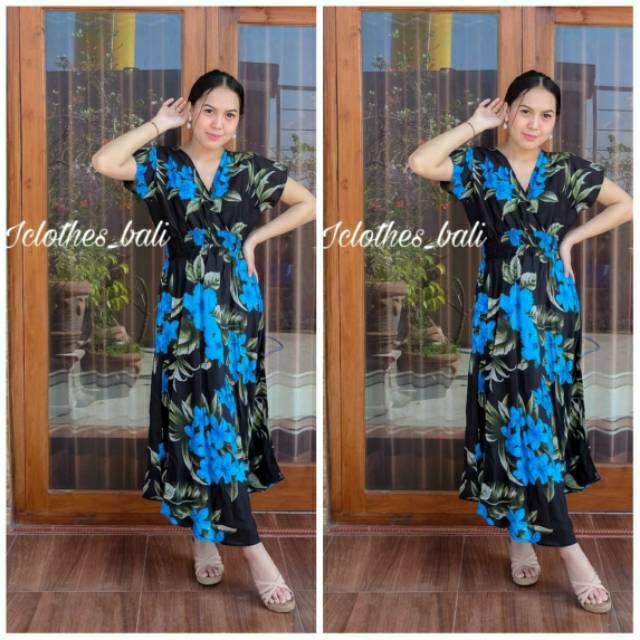 DRESS MOZA LENGAN ML004//LONG DRESS/DRESS MOZA BALI/GROSIR BALI/GROSIR DRESS/DRESS BALI