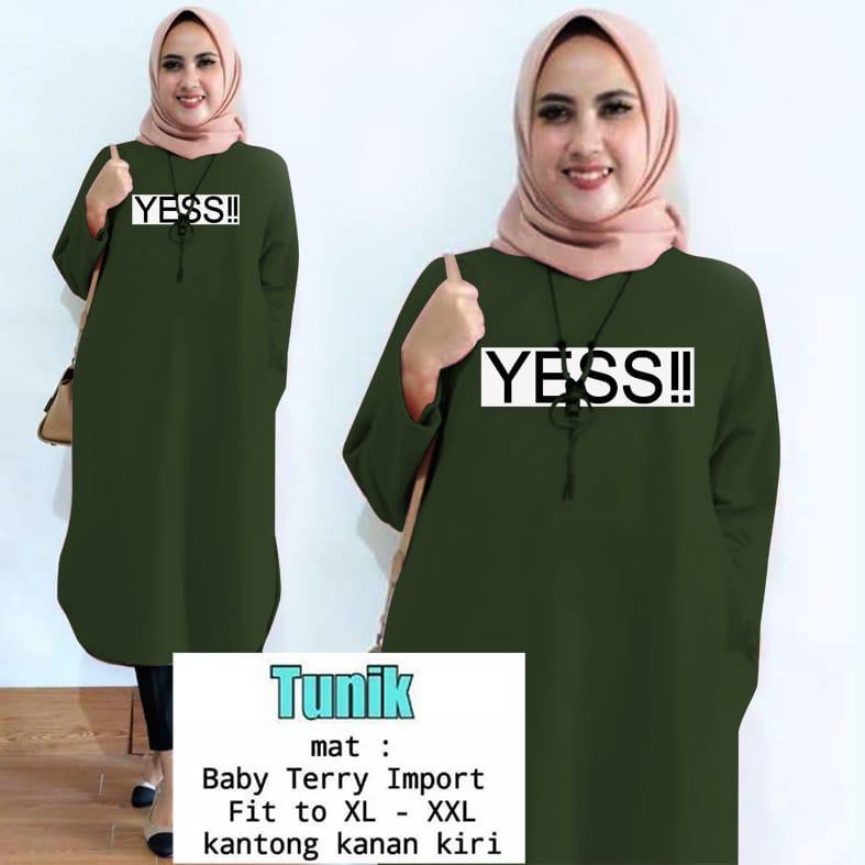 TUNIK YESSS / TUNIK MAMACHI / TUNIK POLOS/ TUNIK CEWEK / TUNIK PANJANG / TUNIK MOTE / TUNIK MUSLIM