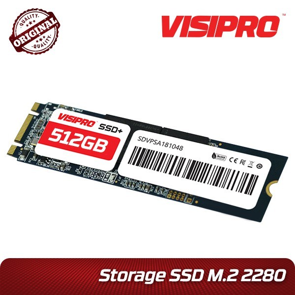 SSD VISIPRO 128GB M.2 2280 SATA RESMI ORIGINAL