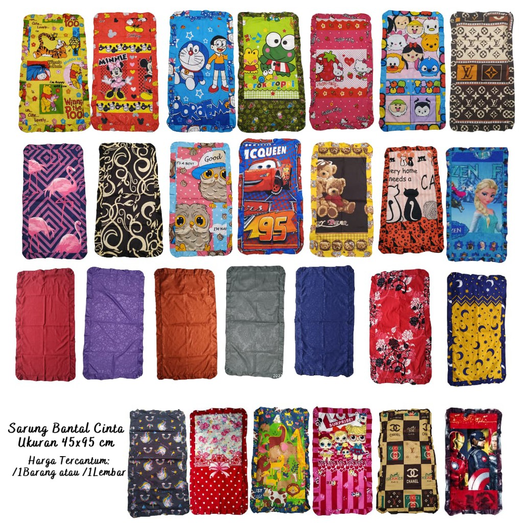 SARUNG BANTAL CINTA MOTIF KARAKTER // SARUNG BANTAL CINTA MURAH // SARUNG BANTAL MURAH