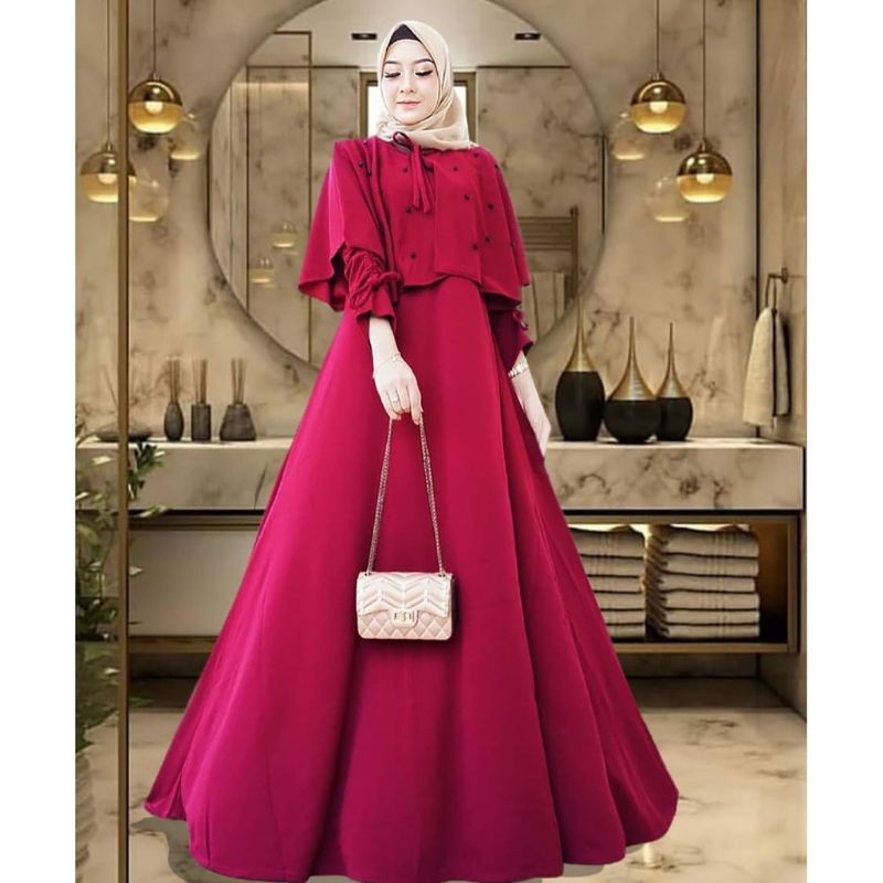 Baju Muslim wanita dress caca carita maxy