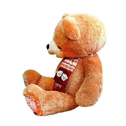 Boneka Beruang Teddy Bear Jumbo Istana Boneka STD Boney Tan dengan syal premium anti roktok super lucu imut ukuran 1m 1 meter