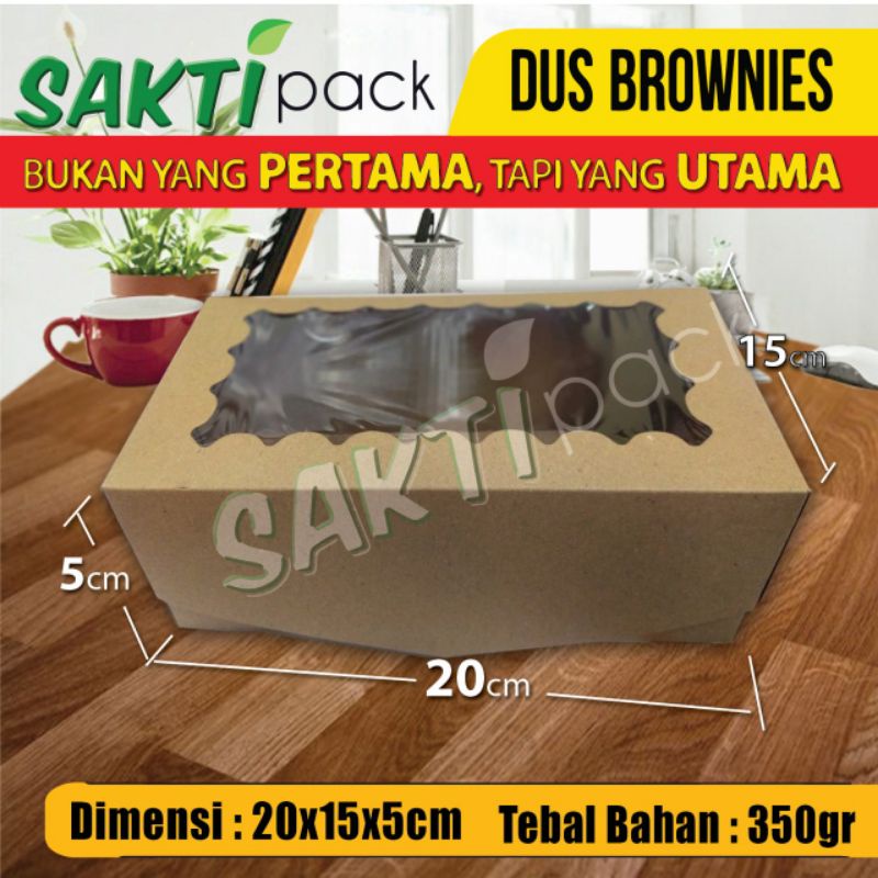 

Dus 20 x 15 x 5 cm, laminasi plastik, kraft 350