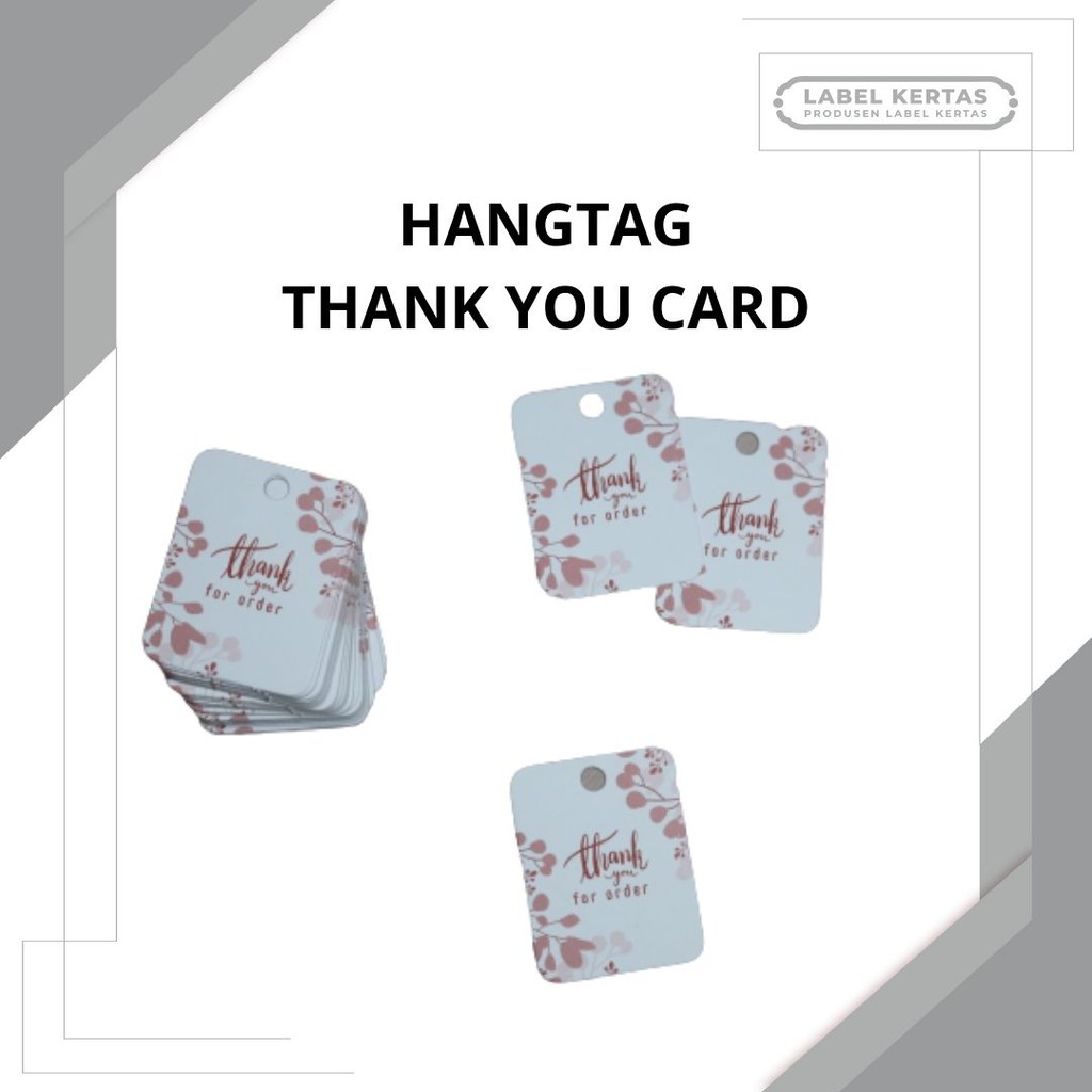 

LABEL KERTAS THANK YOU | HANGTAG READY STOK | LABEL KERTAS READY STOK