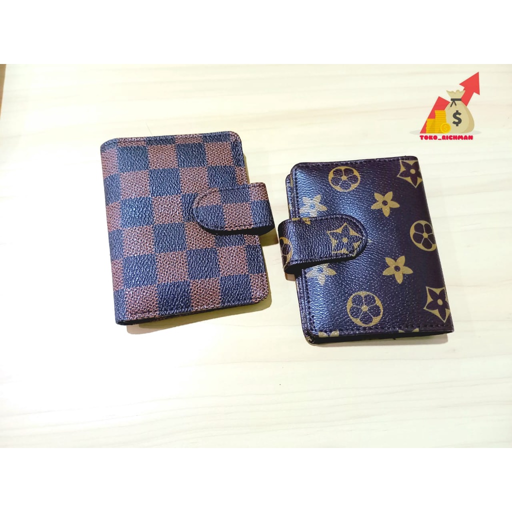 Card Holder Dompet Kartu 16 Slot + 1 Slot Uang Kertas Dompet Mini Atm