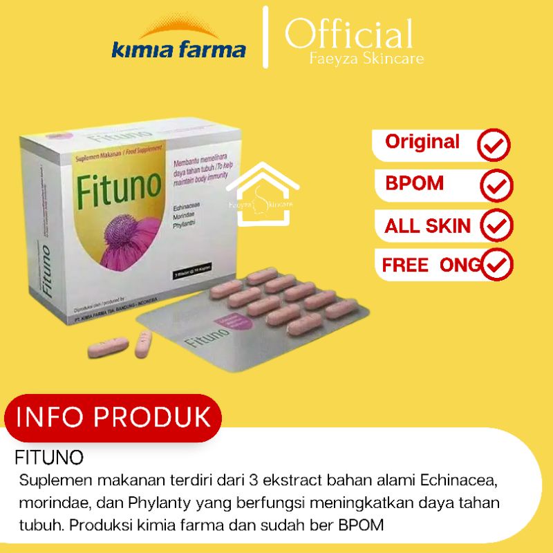 Fituno Multivitamin Daya tahan tubuh Kimia farma untuk cegah corona