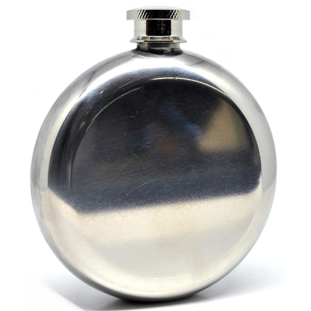 Botol Minum Wine Bir Flask Hip Round Shape Stainless Steel