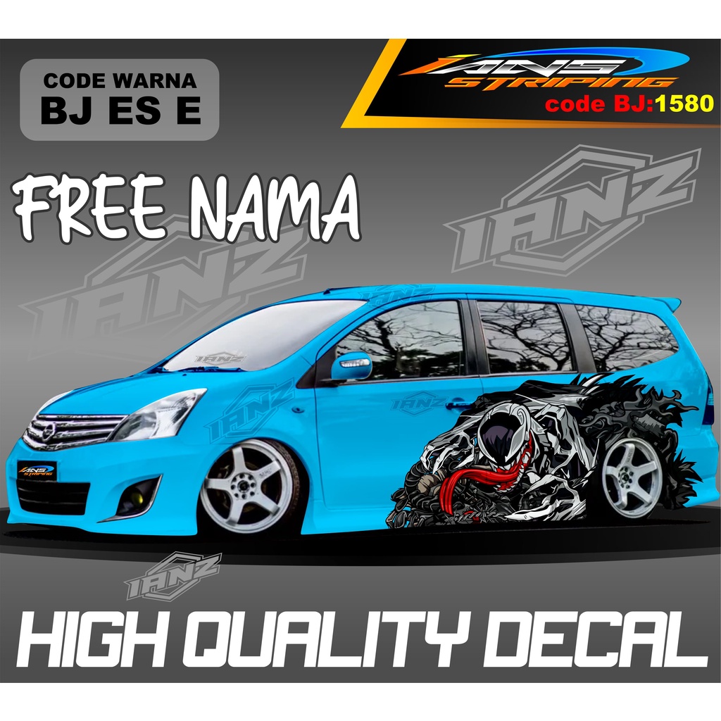 VARIASI STIKER MOBIL GRAND LIVINA VENOM KEREN / STIKER MOBIL TERIOS XPANDER NEW DESAIN / VARIASI STIKER MOBIL AVANZA XENIA