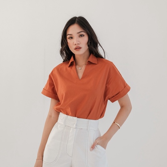 [TAVIA] MIA BASIC BLOUSE / KEMEJA WANITA / BLOUSE WANITA / ATASAN KANTOR