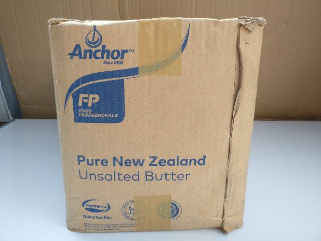 Unsalted Butter Merk Anchor 25 KG HALAL