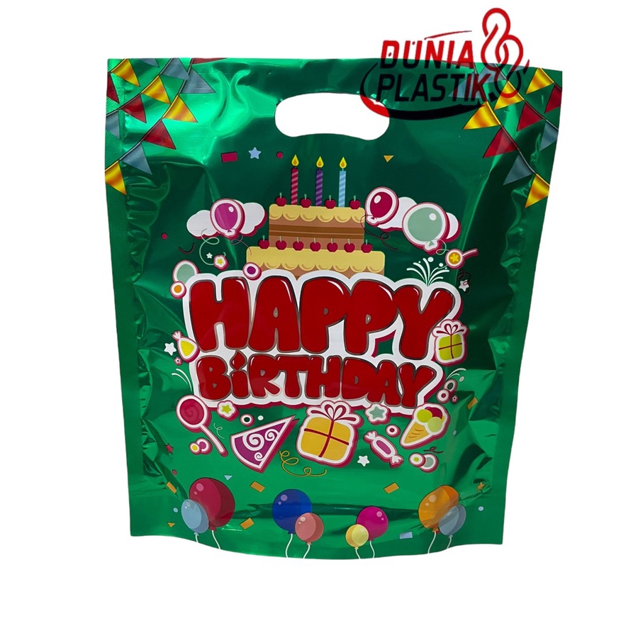 isi10pc KANTONG HBD 22x27cm tas plastik mengkilap souvenir goodie bag bungkus kado ultah ulang tahun happybirthday-5