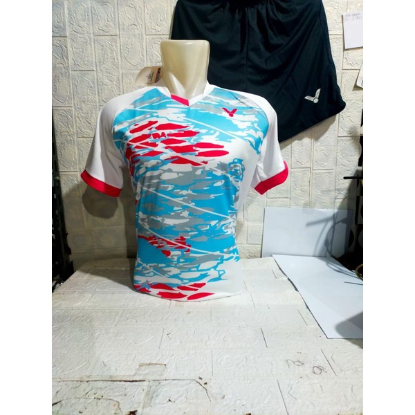 BAJU SETELAN BADMINTON DEWASA VICTOR V140/JERSEY BULUTANGKIS