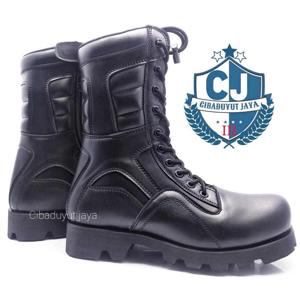 SEPATU PDL TNI POLRI OUTSOLE RADIAL NINJA HITAM DOFF TERLARIS!