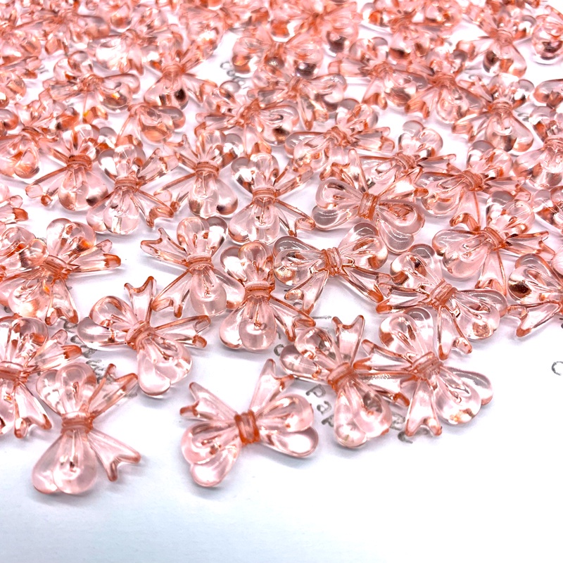 30pcs / lot Manik-Manik Akrilik Transparan Ukuran 15x18mm Untuk Membuat Perhiasan DIY