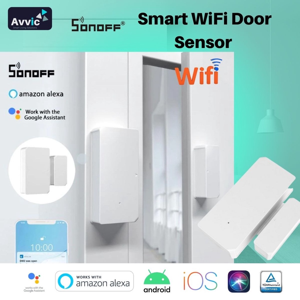 SONOFF DW2 Smart WiFi Door Sensor Door Window Dedector e-WeLink App Notification Alert Smart Home