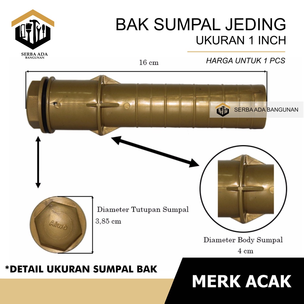 AFUR BUANGAN JEDING / PEMBUANGAN BAK AIR KAMAR MANDI / SUMPAL KURAS BAK MURAH PVC ANTI BOCOR KUAT