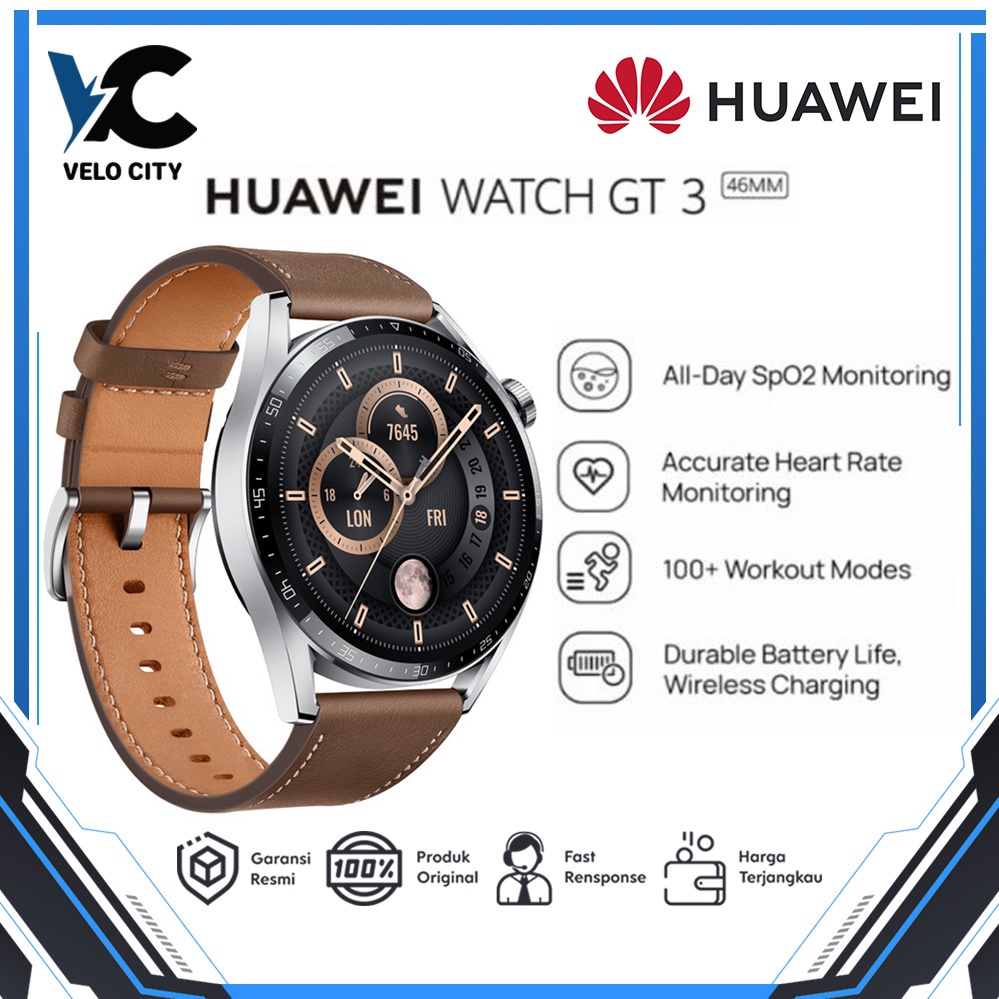 HUAWEI WATCH GT 3 46mm Smartwatch Garansi Resmi