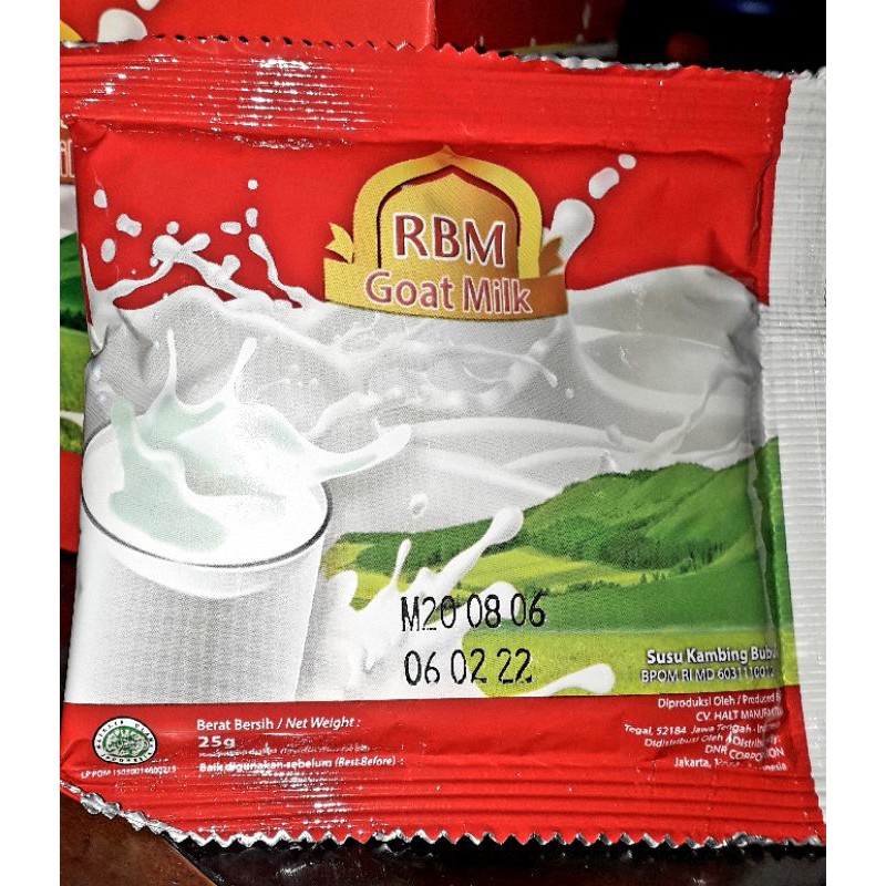 

susu kambing RBM sachet 25g