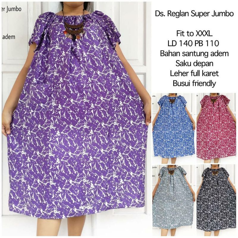 Daster jumbo murah/daster kekinian/daster motif(Bayar ditempat/cod)