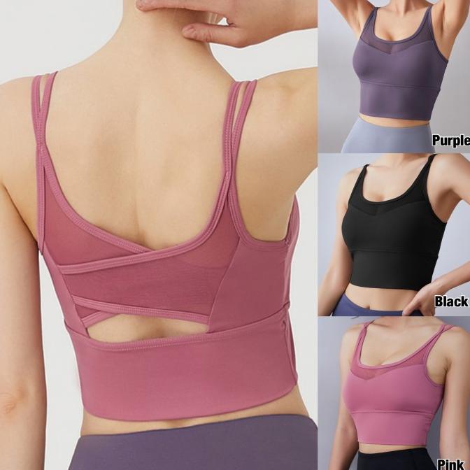 SecondShape - Sport Bra Wanita Singlet Olahraga Yoga Senam Gym Fitness