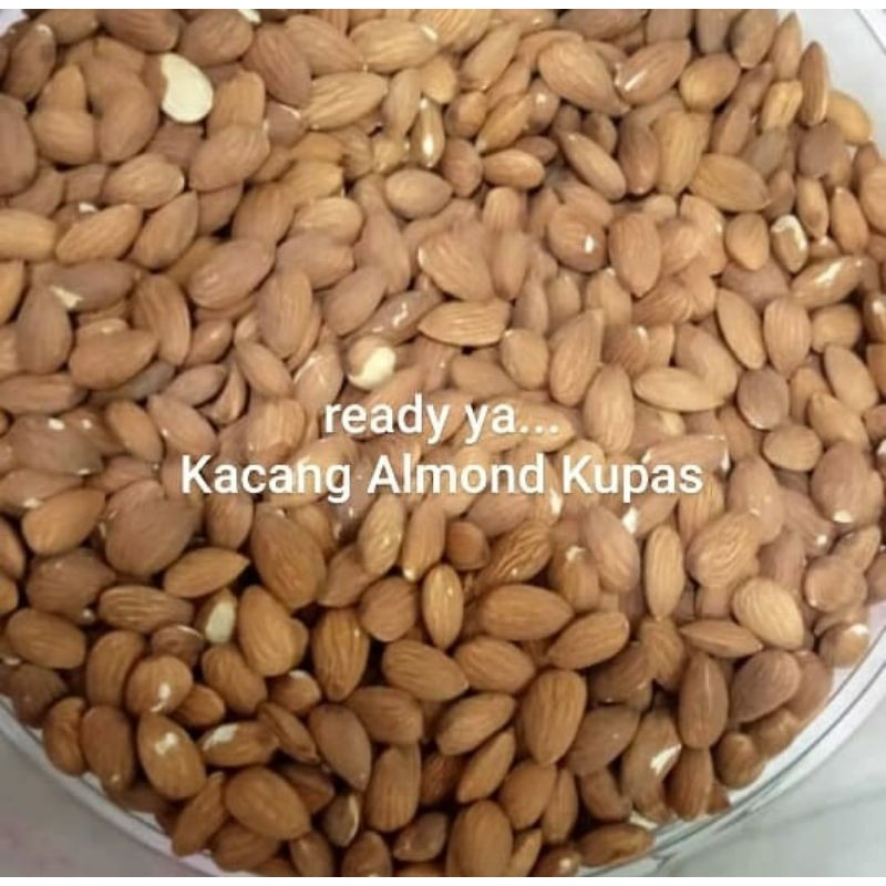 

Almond kupas kacang Almond kupas 100gr 100 gr