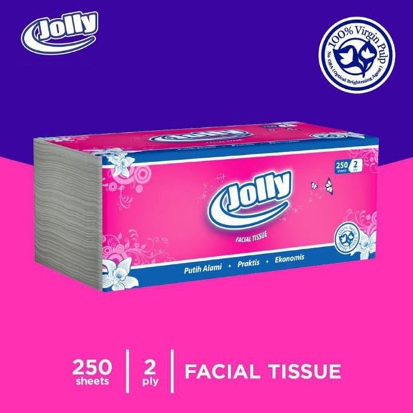 Facial Tissue Jolly 250 Sheets 2 ply