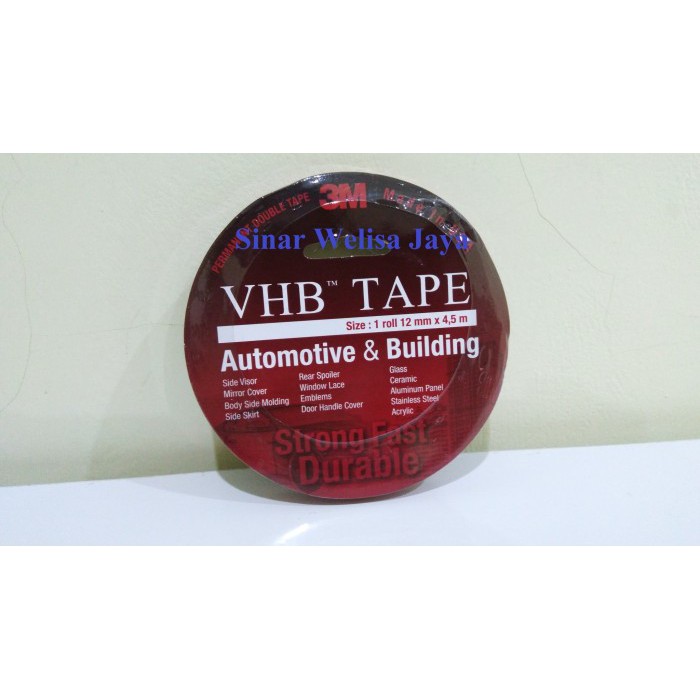 

Jual Isolasi 3M VHB Tape Double Tape 1 Roll 12mm X 4.5m Original