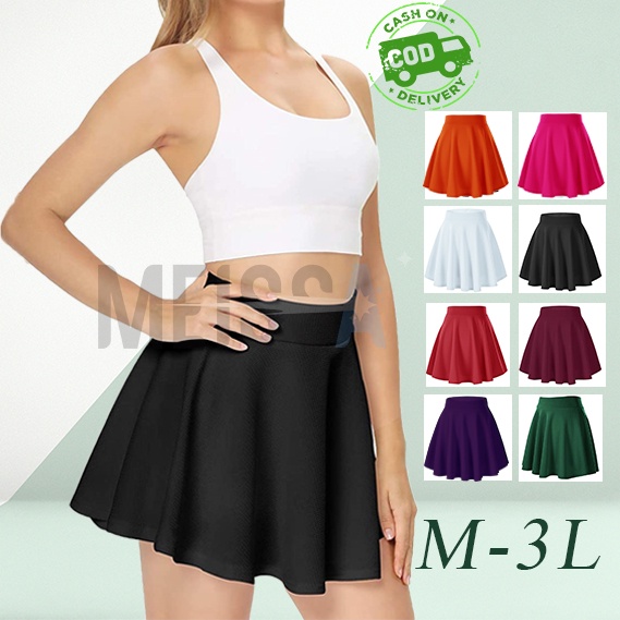 Rok Pendek Olahraga Senam Gym Zumba Dancer Skirt Flare Rok Mini Korea Rok Skirt Korean