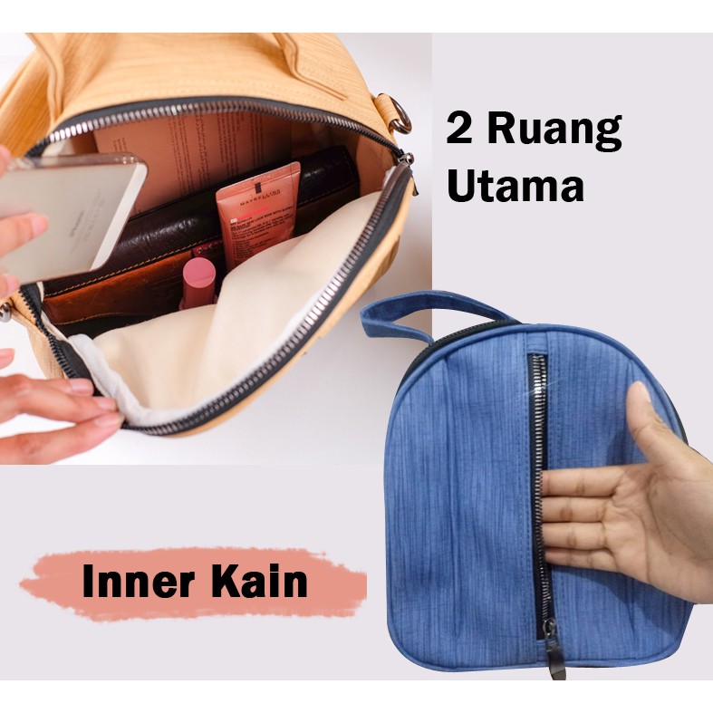 Tas Ransel Wanita 3 in 1 Tas Selempang Wanita Tas jinjing Slingbag Cewek Handbag Murah Trend Terbaru