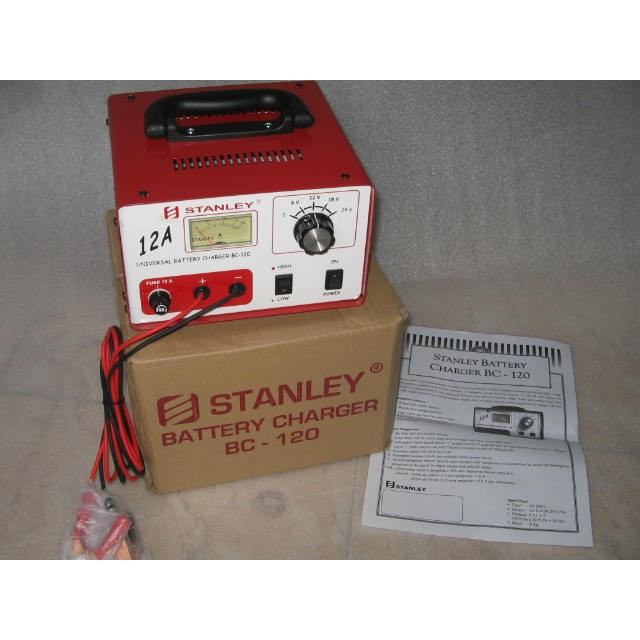 Charger Aki / Accu Merk Stanley (6v-12v-18v-24v)