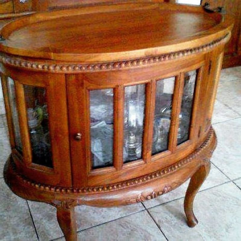 MEJA NAKAS KAYU JATI / MEJA SAMPING / MEJA KAYU