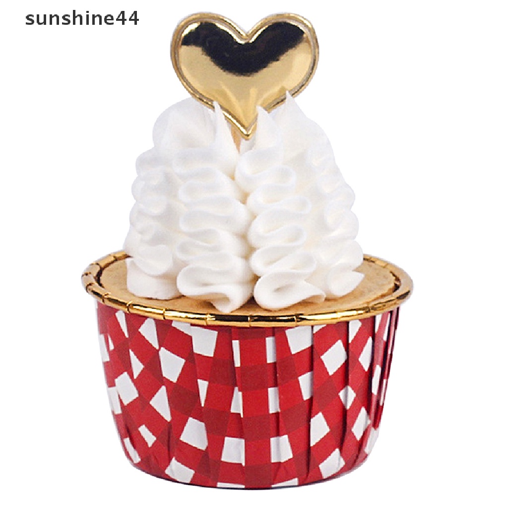 Sunshine 50pcs Cetakan cupcake / muffin Bahan Kertas
