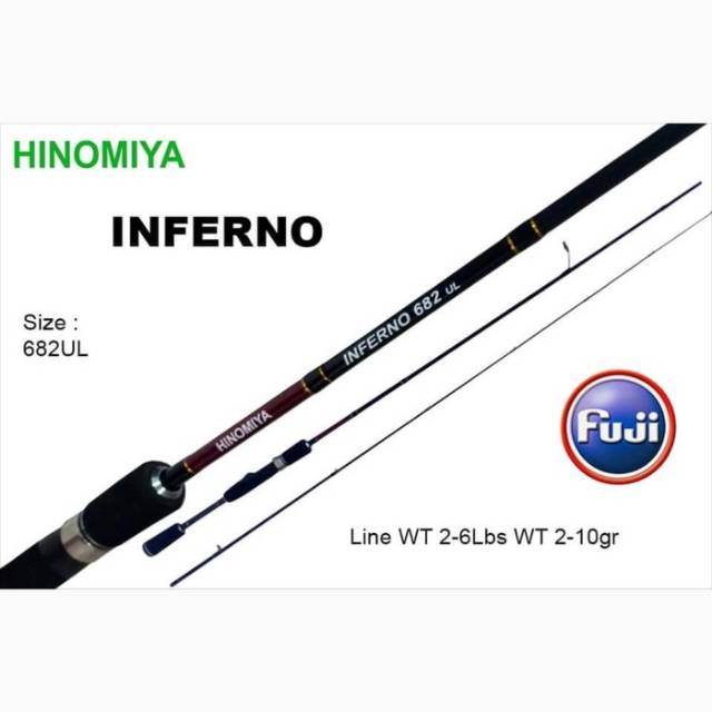 Rod UL HINOMIYA INFERNO 682UL / 205cm (Line Test 2-6lbs