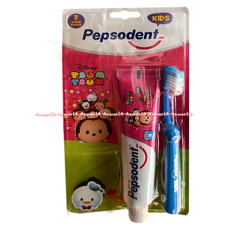 Pepsodent 50gr Disney Tsum Tsum Sikat Gigi Pasta Gigi Anak Pepsonden Gambar Kartun Pink Sum Sum