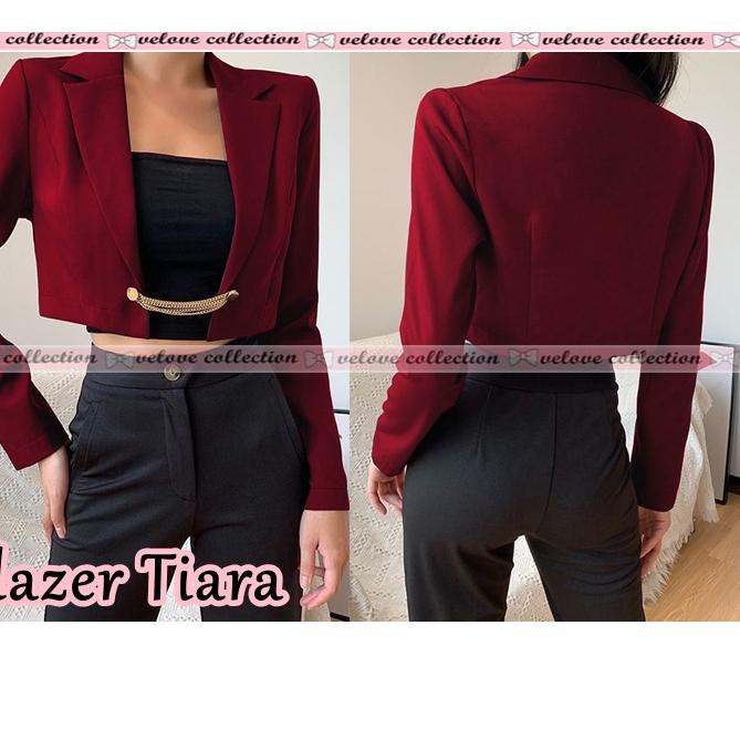 Kekinian JONKA FASHION - Crop Blazer Pamela Luaran Wanita Super Cantik Blazer Wanita Outer Wanita Al
