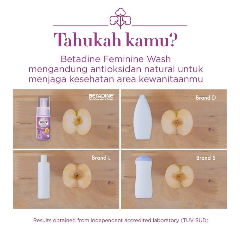 BETADINE FEMININE WASH FOAM - SABUN KEWANITAAN DENGAN PREBIOTIC