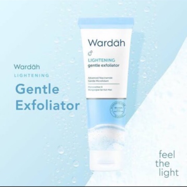 Wardah Lightening Gentle Exfoliator / facial scrub 50ml