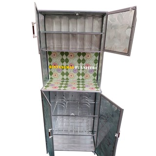  RAK PIRING ALUMINIUM MINI  2 PINTU Shopee Indonesia