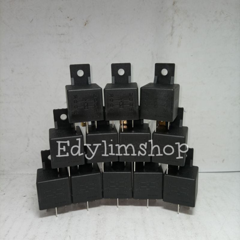 Riley/relay lampu/klakson 12V 30A kaki 4 hella (harga per pc)