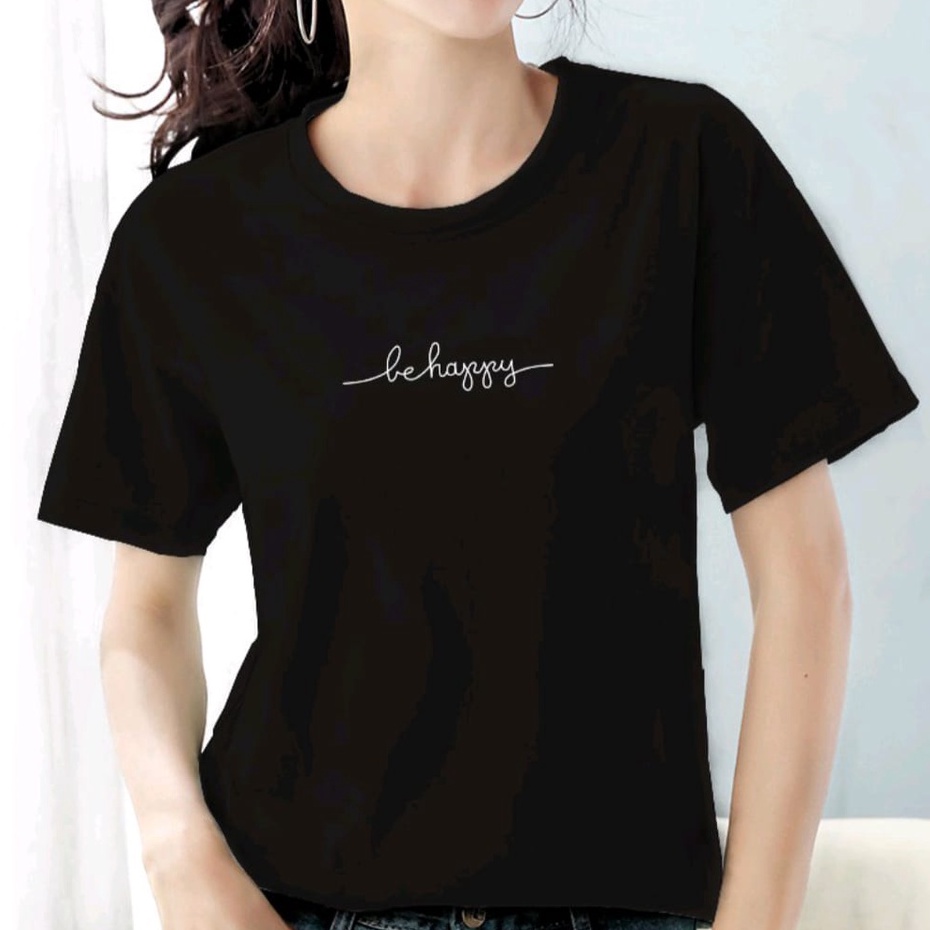 COLLECTION_COOLS.BAJU TRENDY BEHAPPY TERBARU-BAJU WANITA LENGAN PENDEK KEREN KEKINIAN TERLARIS