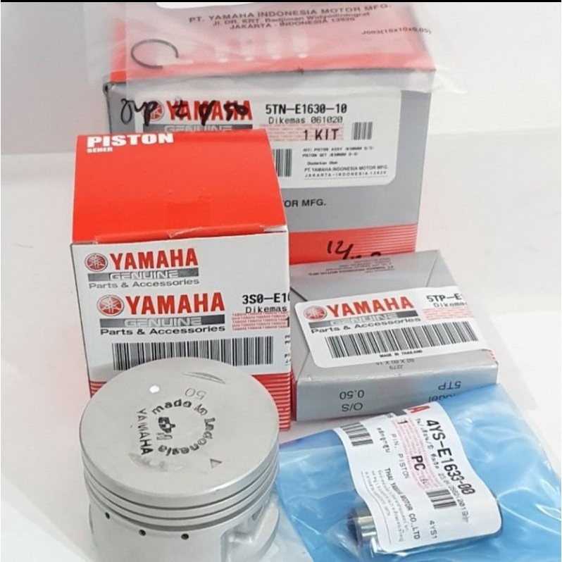 SEHER PISTON KIT JUPITER Z BURHAN VEGA R NEW OS 50 ASLI ORI YAMAHA 5TN E1630 10