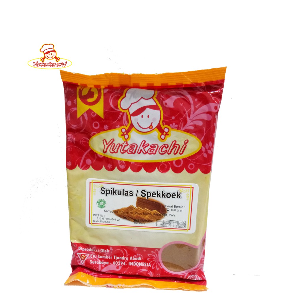 Bubuk Spikulas 100 Gram Yutakachi / Spekuk / Spekoek / Spikuk / Speculaas / Speculoos / Spekkoek / Bumbu Rempah Bahan Kue / Pusat Bumbu