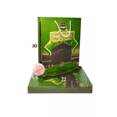 

Paper Bag Souvenir haji umroh / Dus tali haji umroh /oleh oleh haji umroh