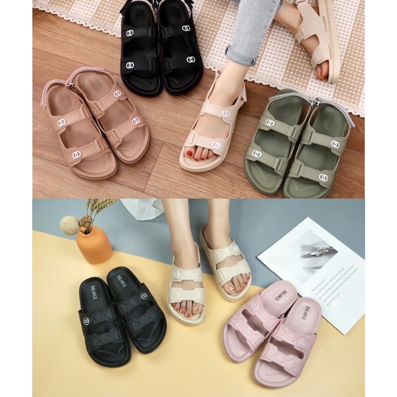 VOGUE BLC SEPATU  SANDAL JELLY  IMPORT MODEL TALI  BELAKANG 