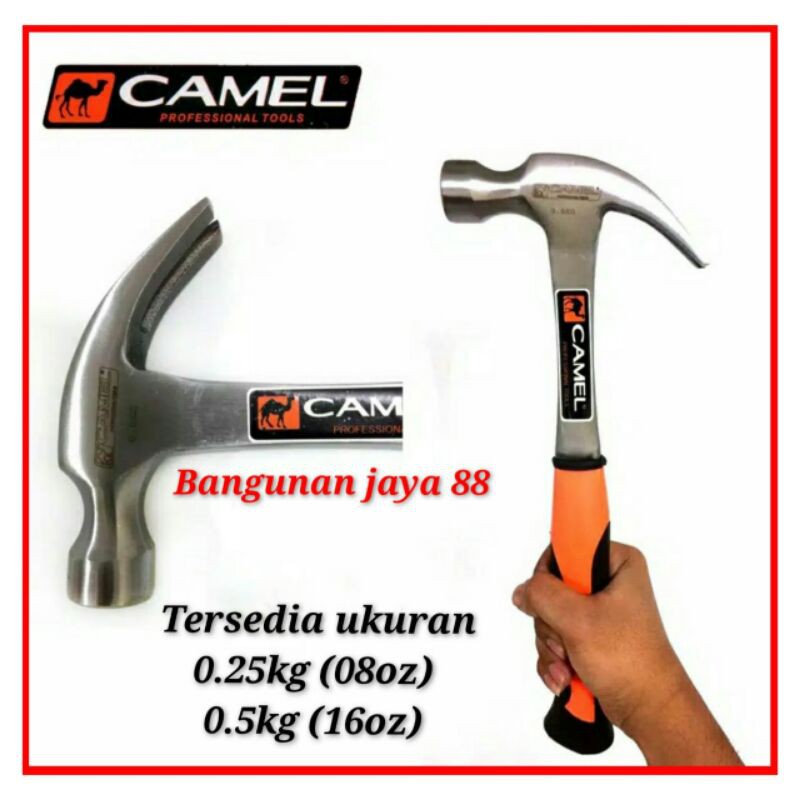 PALU CAMEL KAMBING VARIAN 0.25KG-0.5KG/PALU GAGANG BESI GRIP KARET