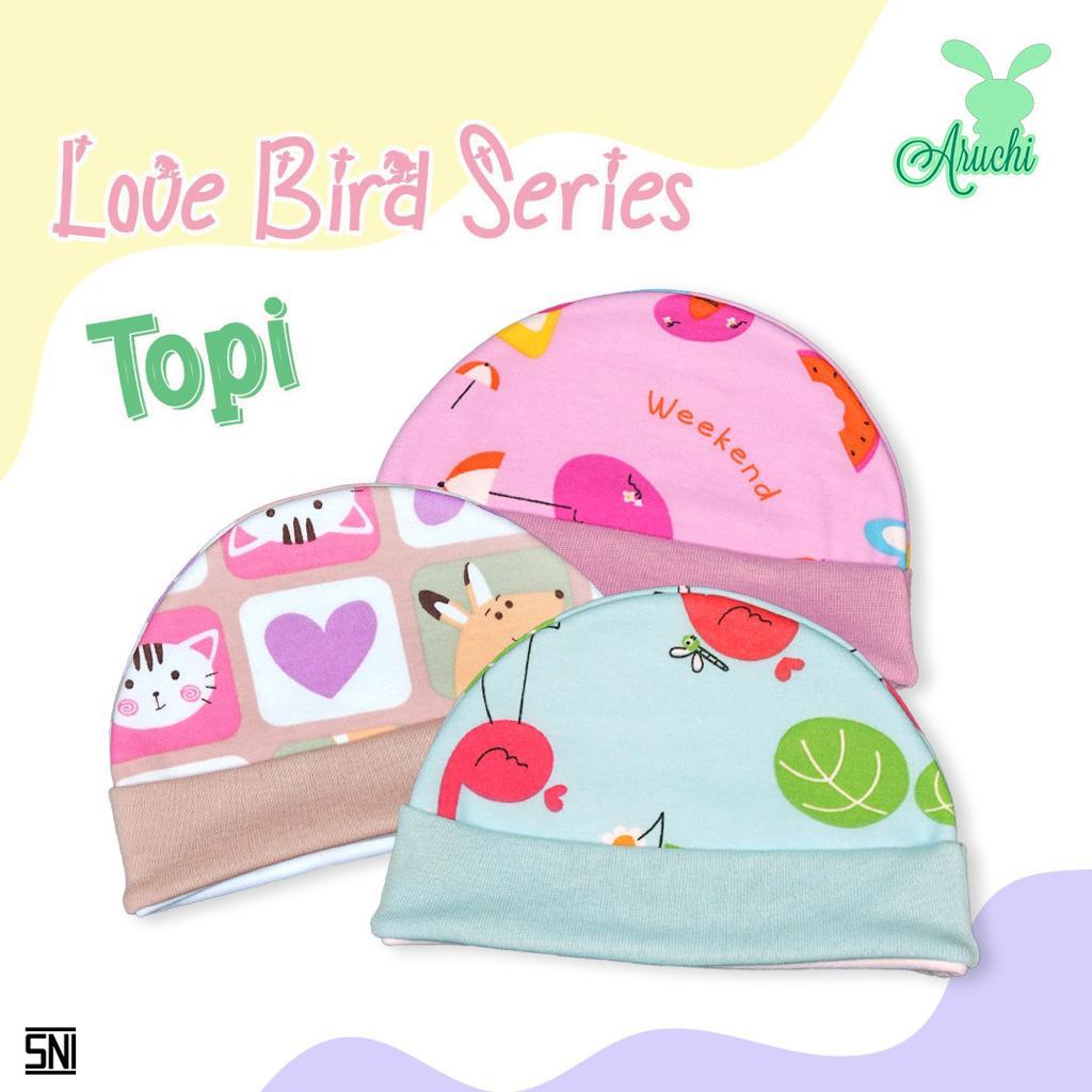 1 set aruchi Set Topi / Sarung Tangan kaki + Kaki Motif HANAMI / BALOON / AECHA CLOUD / HUNTER SERIES ARUCHI