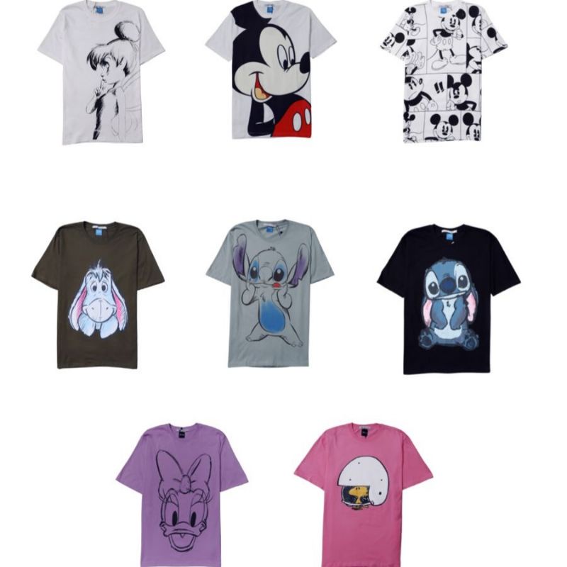Disney X Zara & Bershka Tshirt oversize wanita pria original