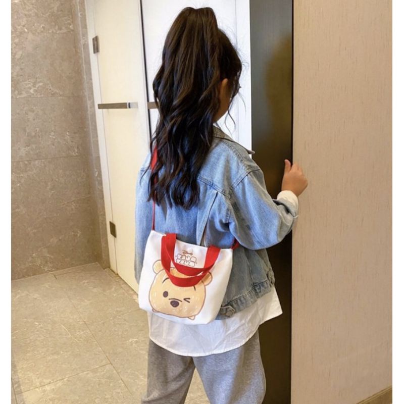 Tas baby tas anak selempang / jinjing tote canvas lucu