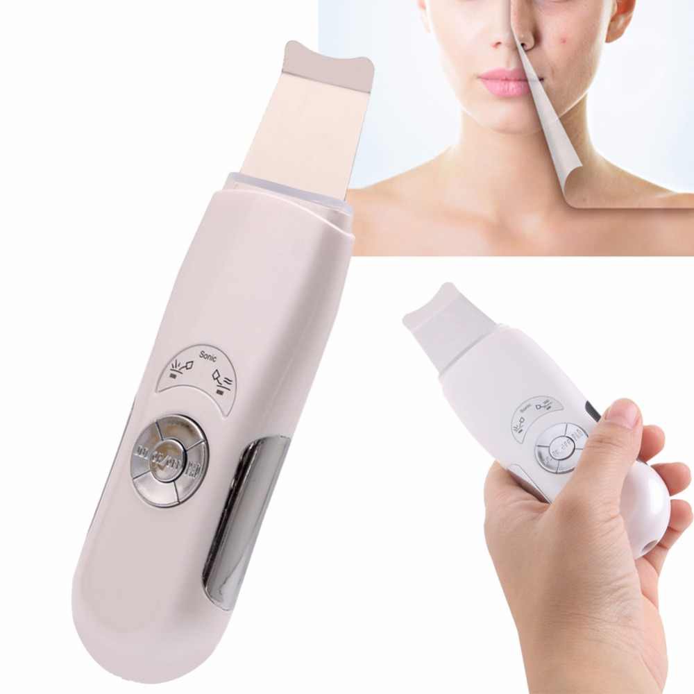 Ultrasonic Skin Scrubber Peeling Exfoliator Pore Cleansing Pembersih wajah