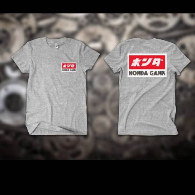 KAOS DISTRO PRIA WANITA HONDA GANK COTTON COMBED 30S